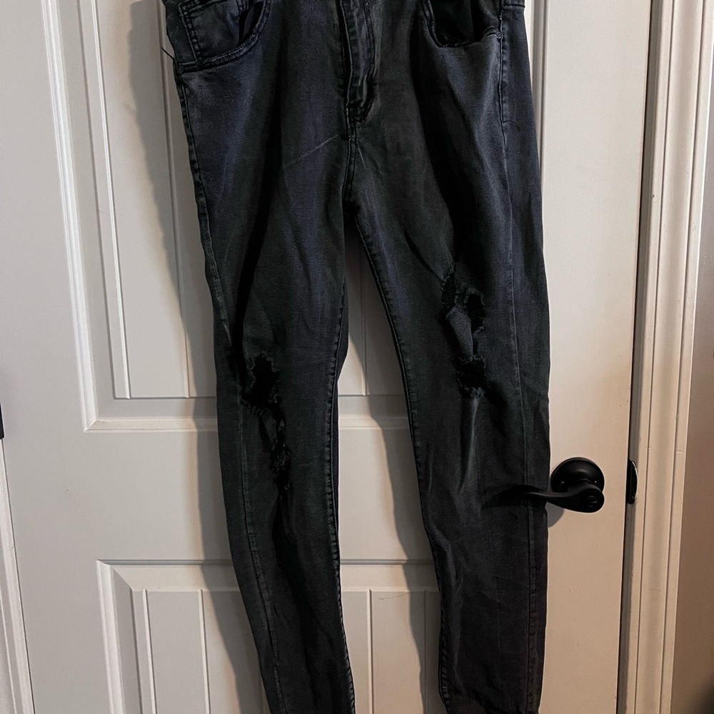 Skin Black Skinny Fit Jeans